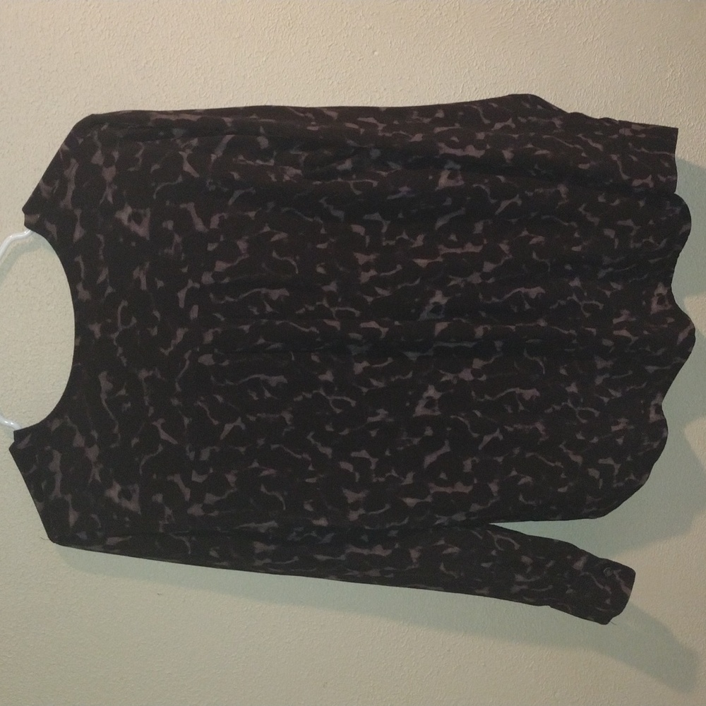 Rails Black and Brown Leopard Print Blouse M - image 6